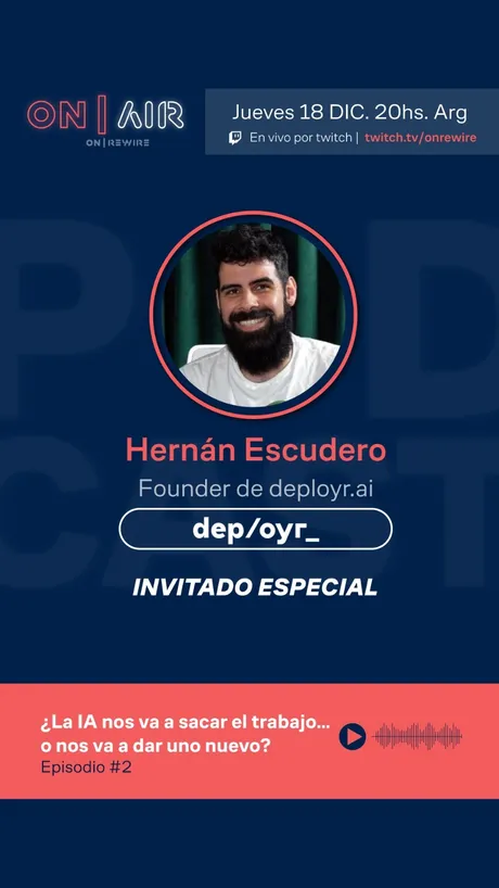 ON|AIR EP2 — Escudero: Implementación de IA